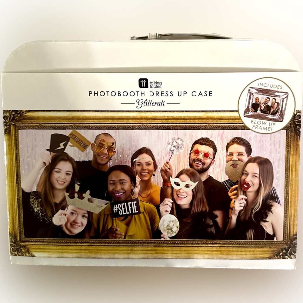 Photo Booth Dress-up Case for wedding parties engagement shower bride groom